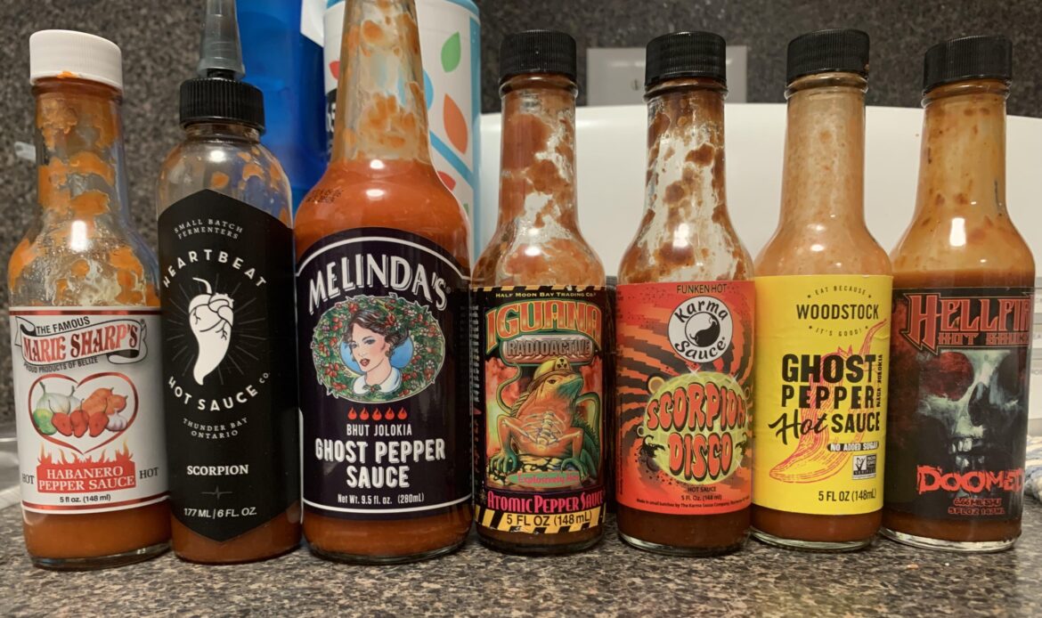 Has wings last night with a friend. Did our own hot ones lineup with these sauces.