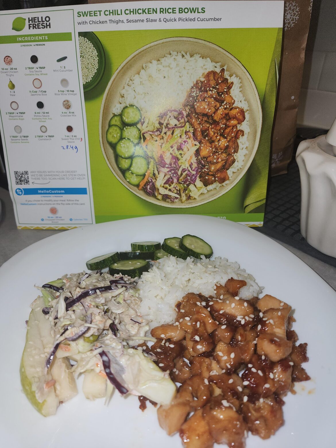 Sweet Chili Chicken Rice Bowls