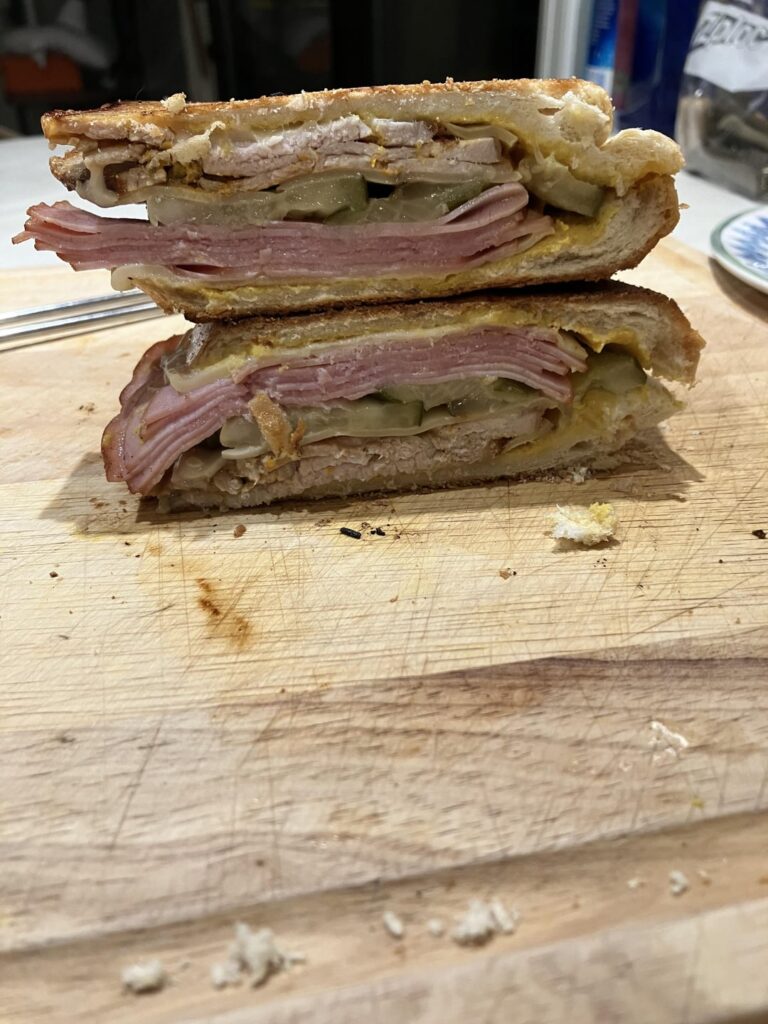 Cubano with citrus pork loin