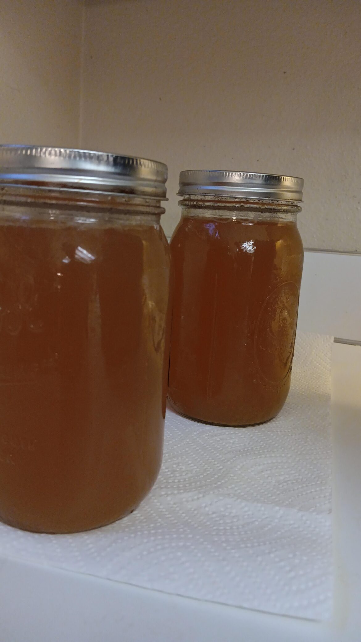 Jars aren’t boiling internally after pressure canning. Jars aren't boiling internally after pressure canning.