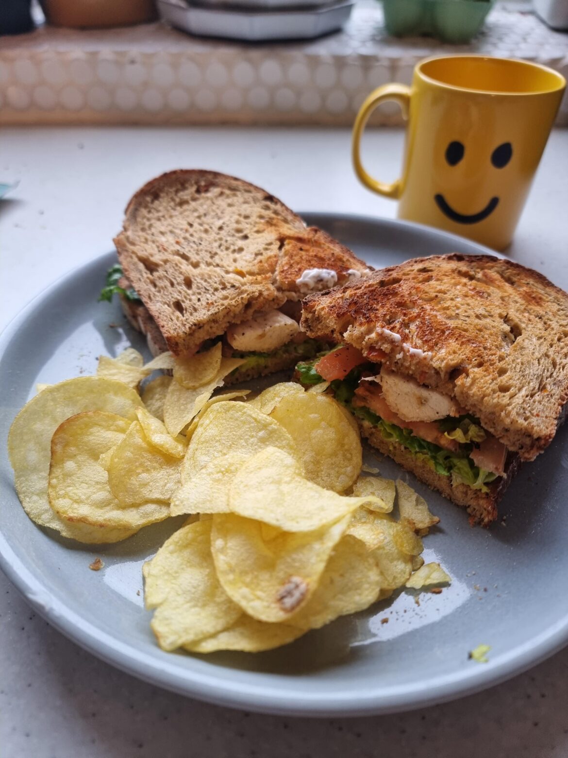 Chicken salad on sourdough