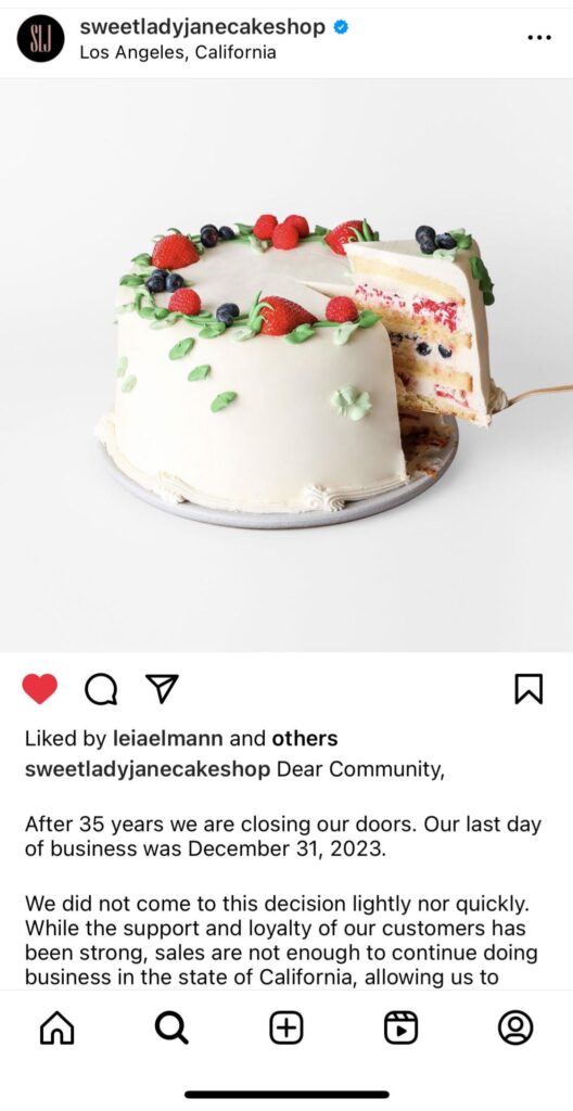 Sweet Lady Jane closed :( Sweet Lady Jane closed :(