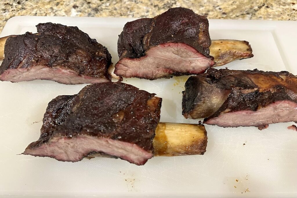 Beef back ribs on the Joe