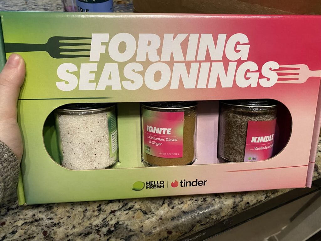 Free Hello Fresh/Tinder Seasonings