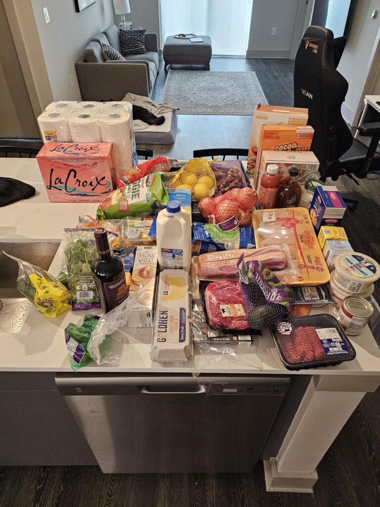 $203.19 at Aldi. How did I do?