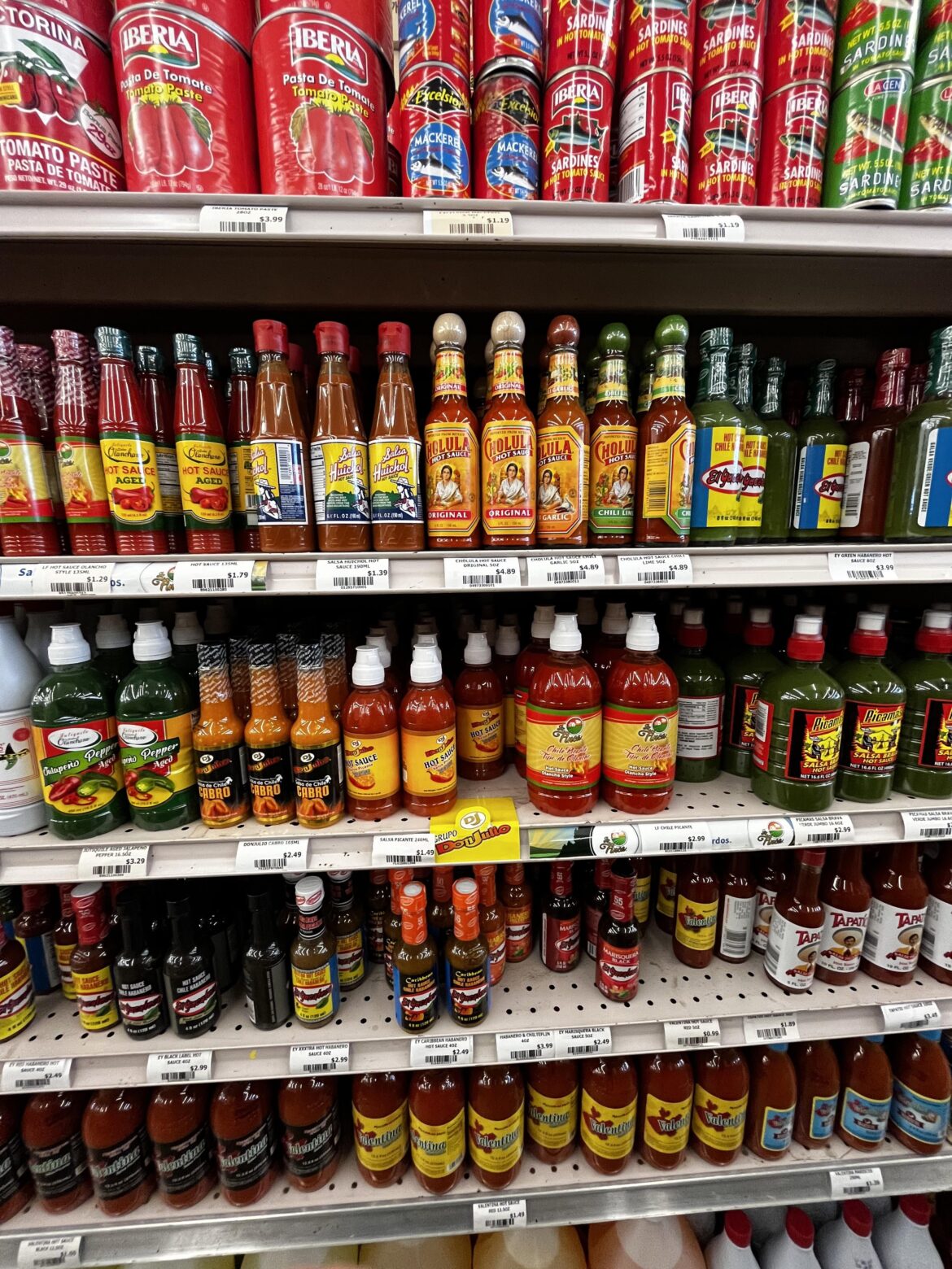 Hispanic aisle in an Asian market