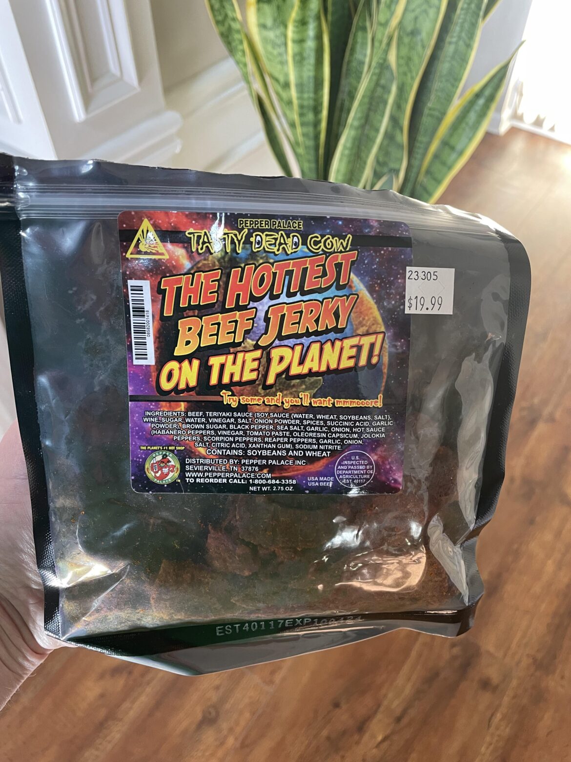 Got some spicy gifts this year, and this one officially kicked my ass. I’ve never had jerky that was too spicy, but I may have found my ceiling.