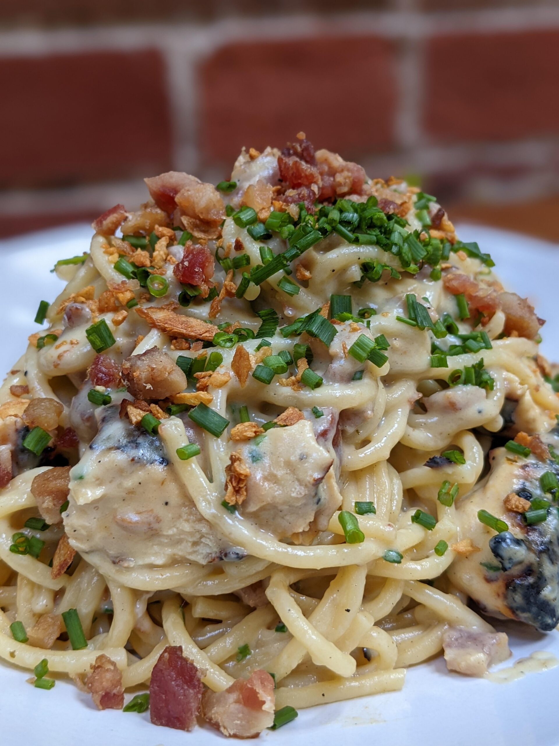 Smoked Chicken Carbonara Dining and Cooking