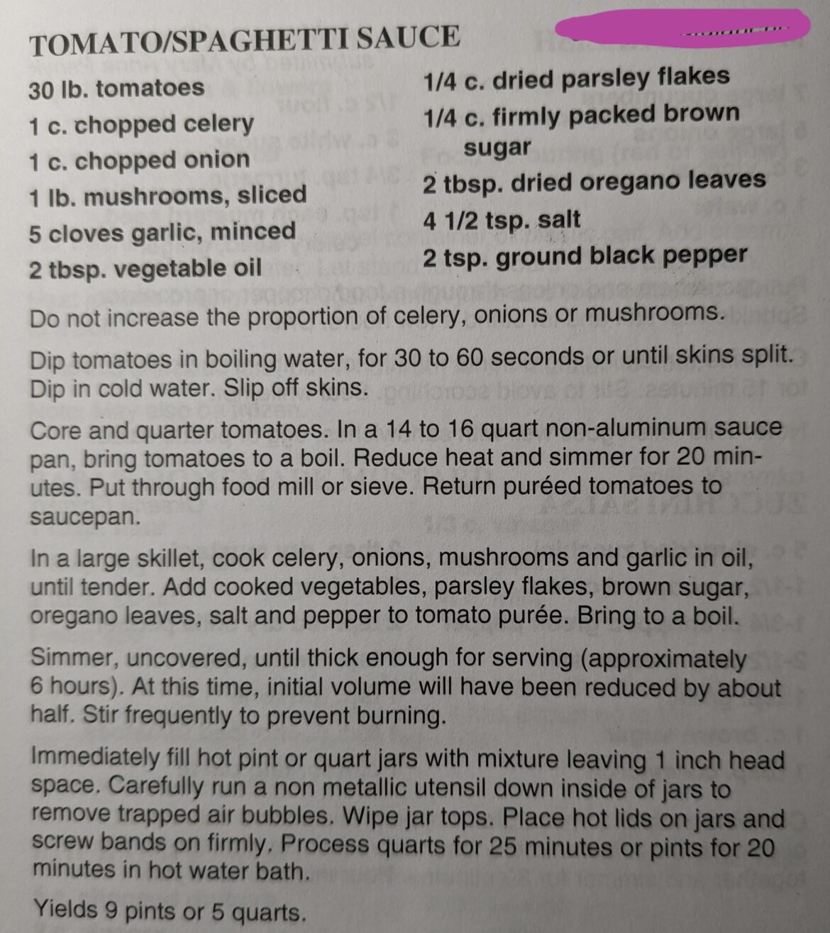 Hot water bath for pasta sauce? Hot water bath for pasta sauce?