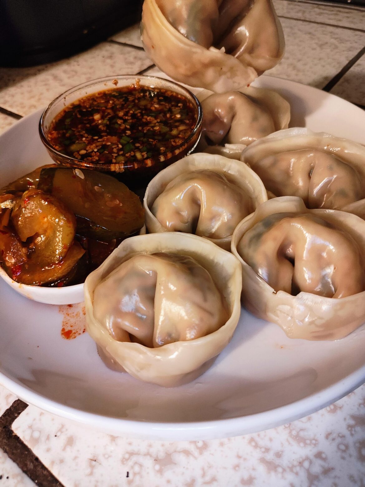 [Homemade] Radish Leaf Mandu!