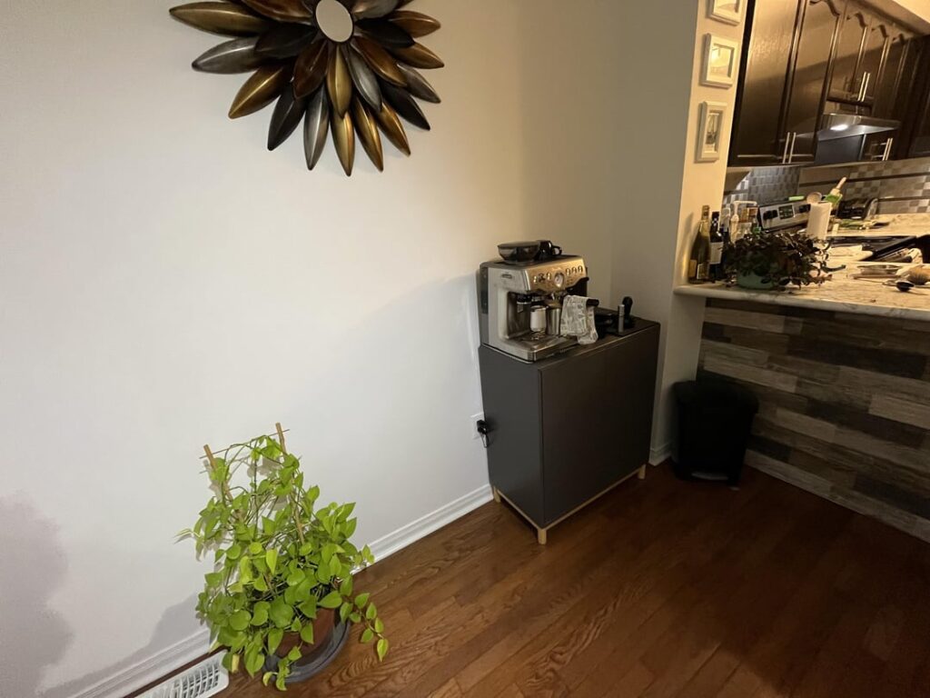 Before & after setup