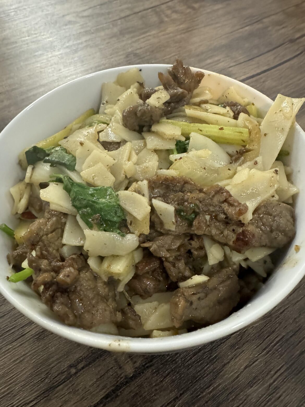 Started the year off by diving into The Wok finally. Cumin Beef with wide rice noodles Started the year off by diving into The Wok finally. Cumin Beef with wide rice noodles