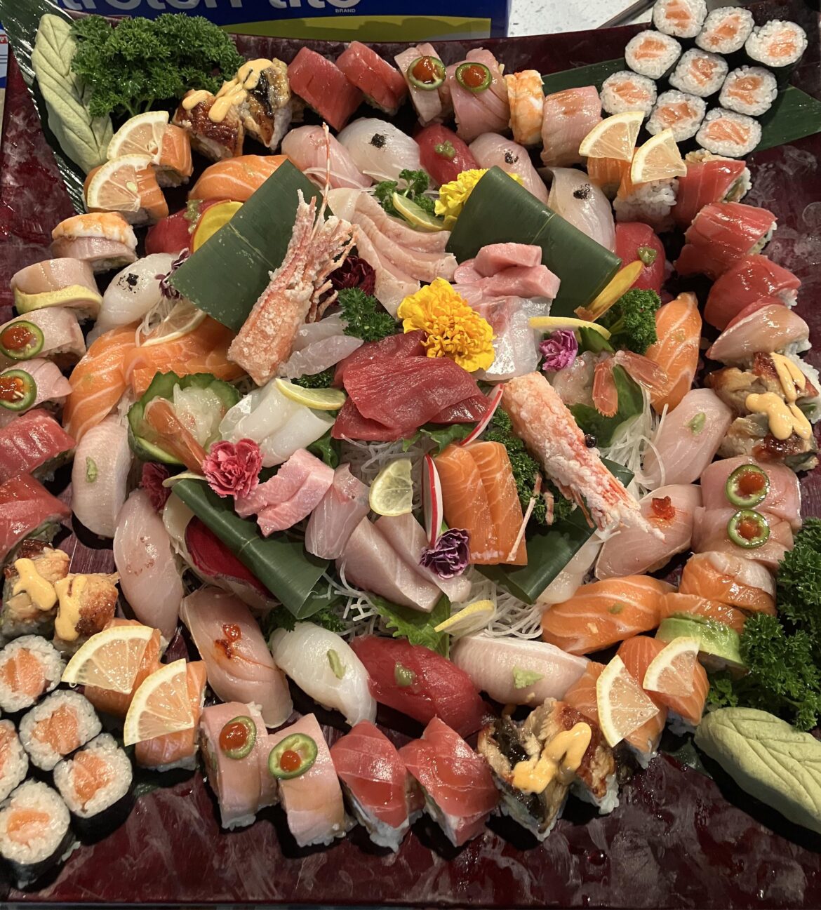 Nigiri, Sashimi, and Roll Platter