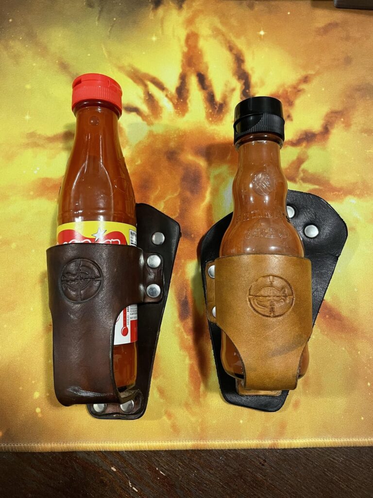 Thought y’all might like my hot sauce holsters