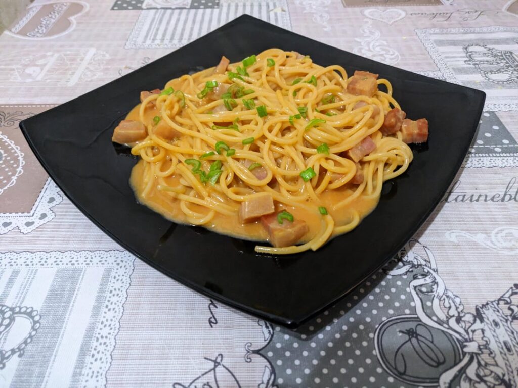 Gochujang carbonara
