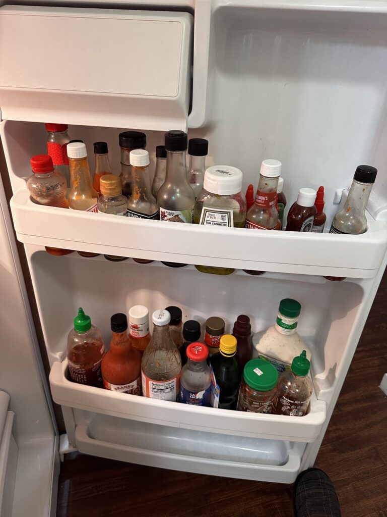 I don't think people can tell I like hot sauces