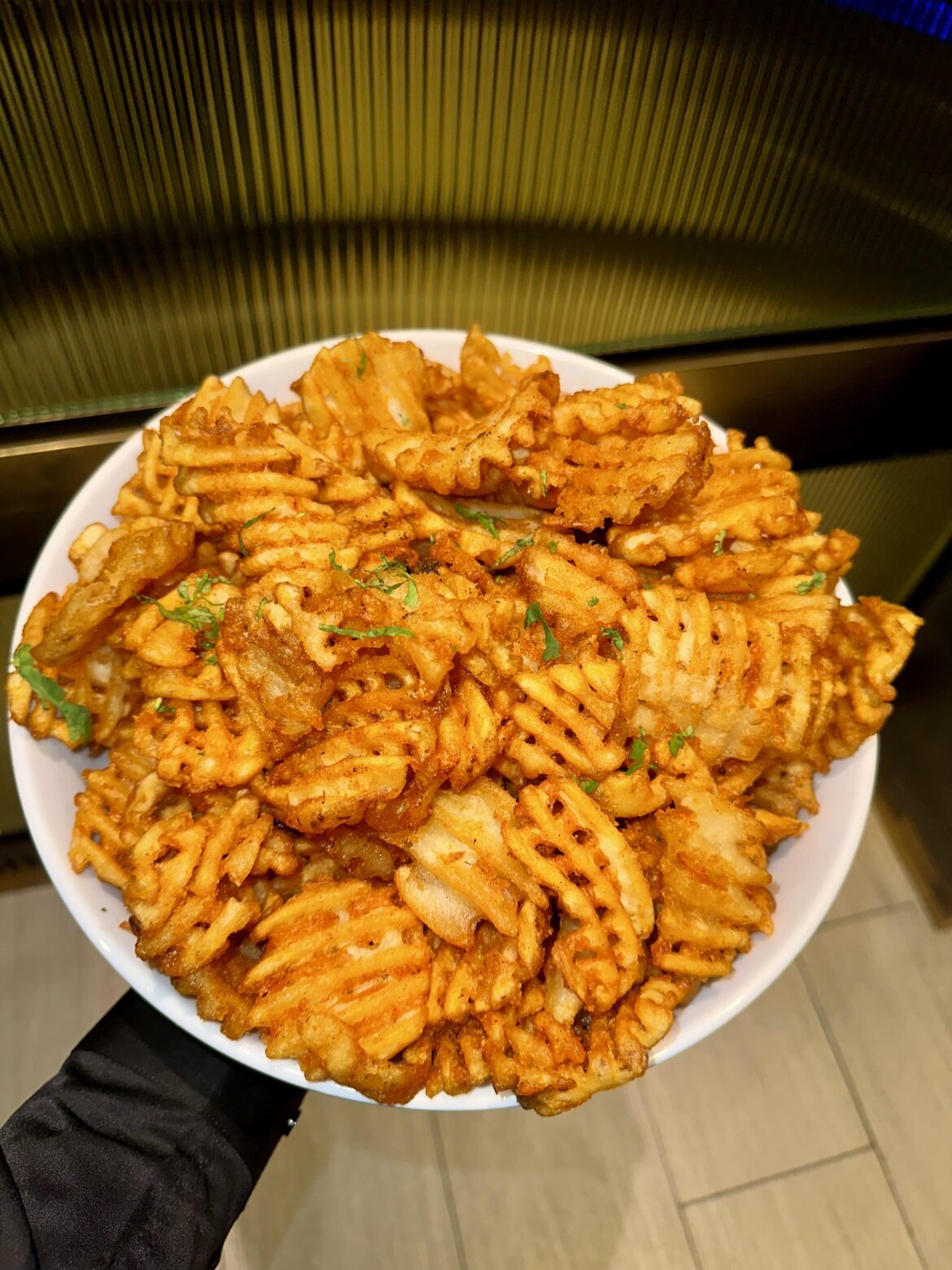 [I ate] waffle fries.