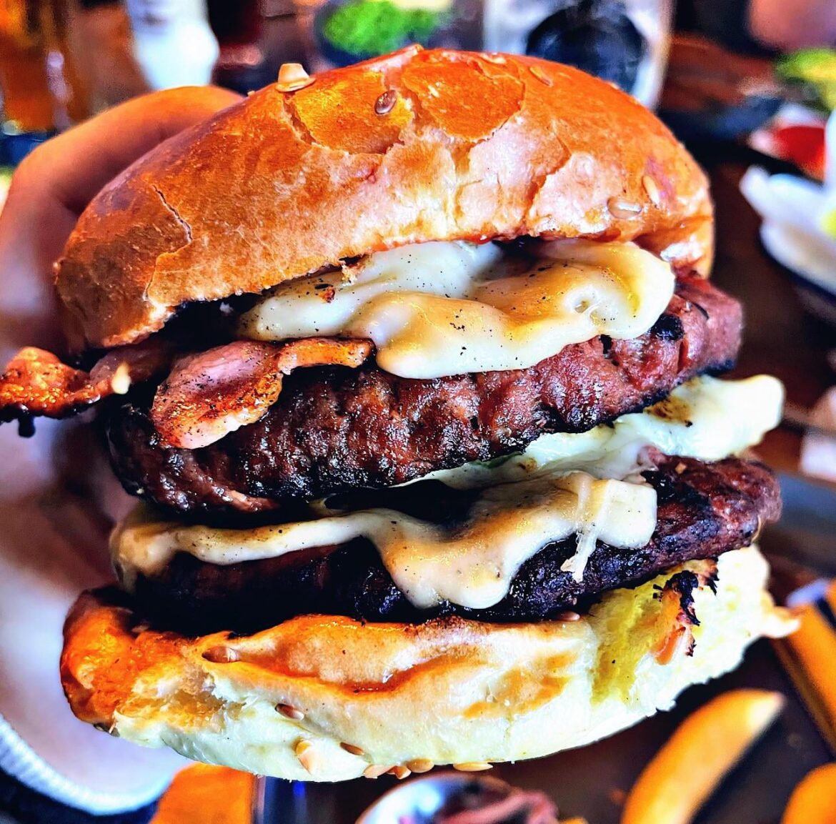 One of my personal favourites: The double Angus steak burger!