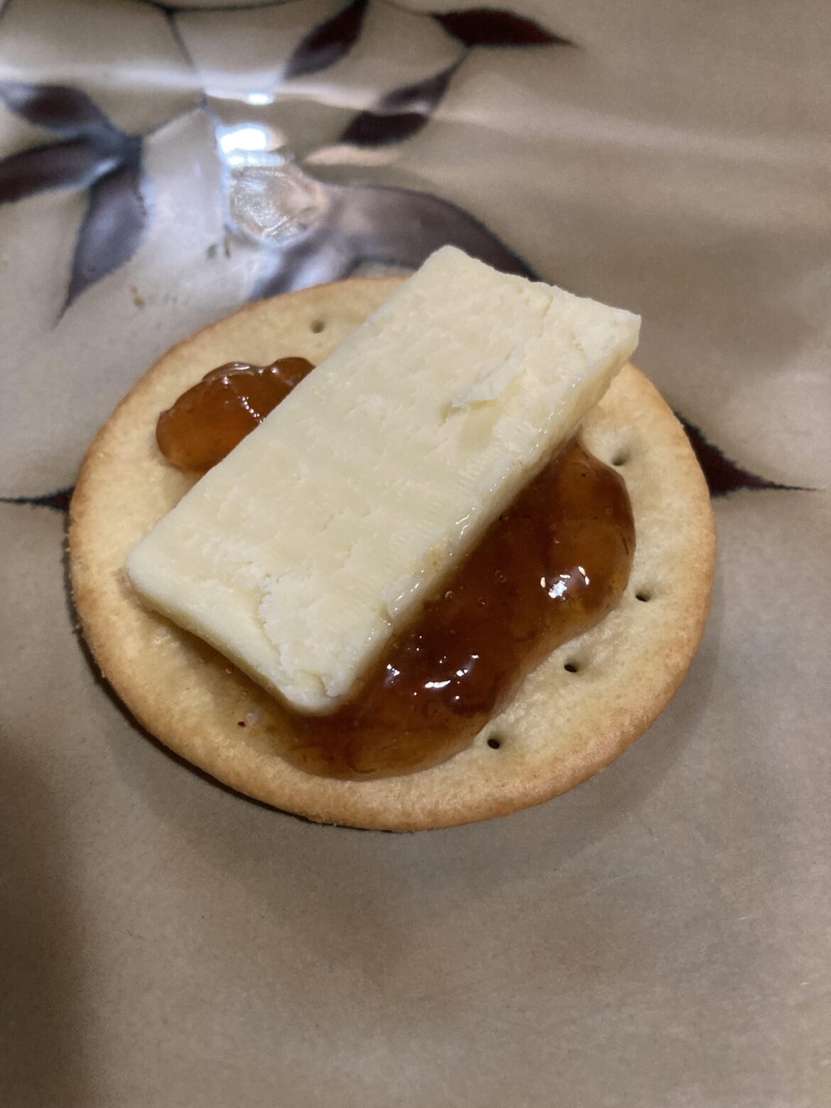 Cheese and cracker “glue”