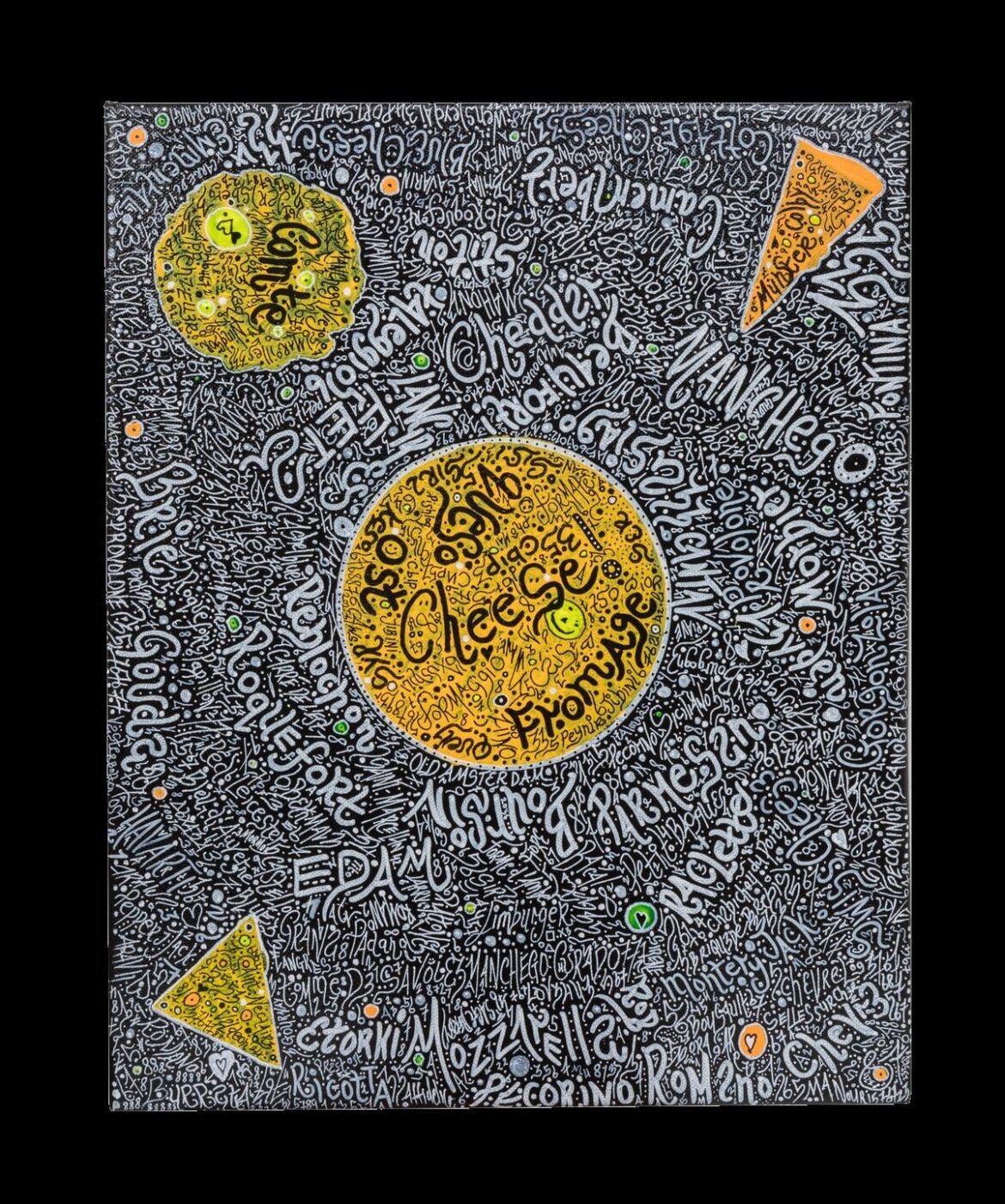 Art - Cheese painting - Over 100 Cheeses feat!