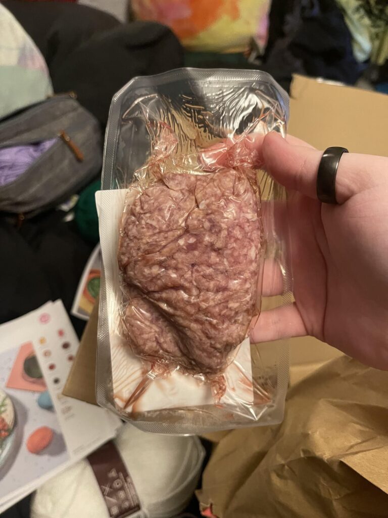 This tiny bit of beef for my ragu 😕