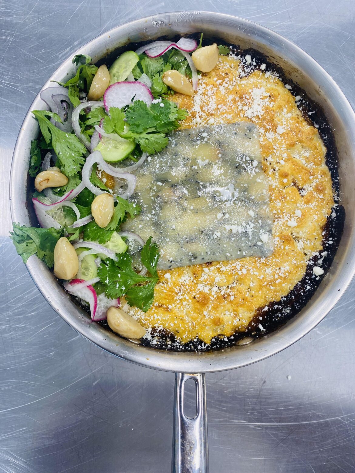 Beef cheek pot pie| red wine |biscuit crust| blue cheese