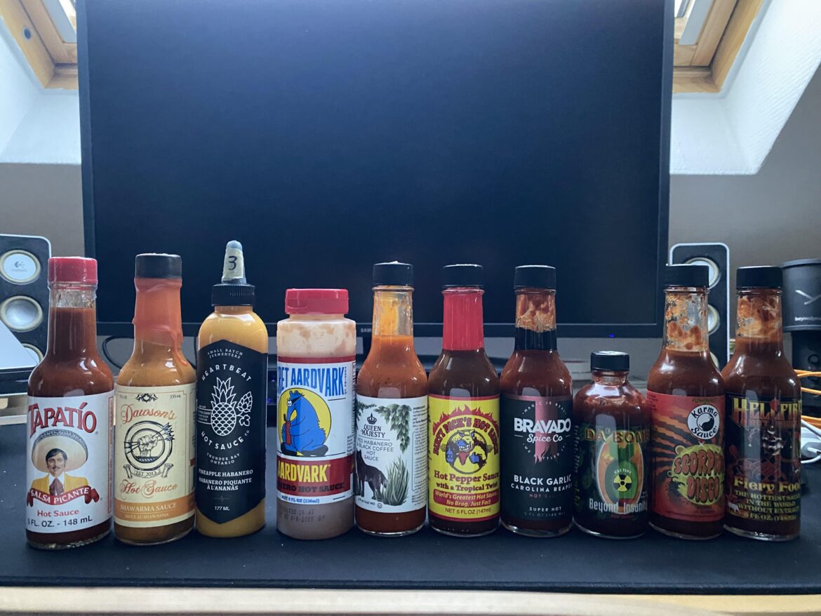 Got the HOT ONES sauces as a gift from my friends