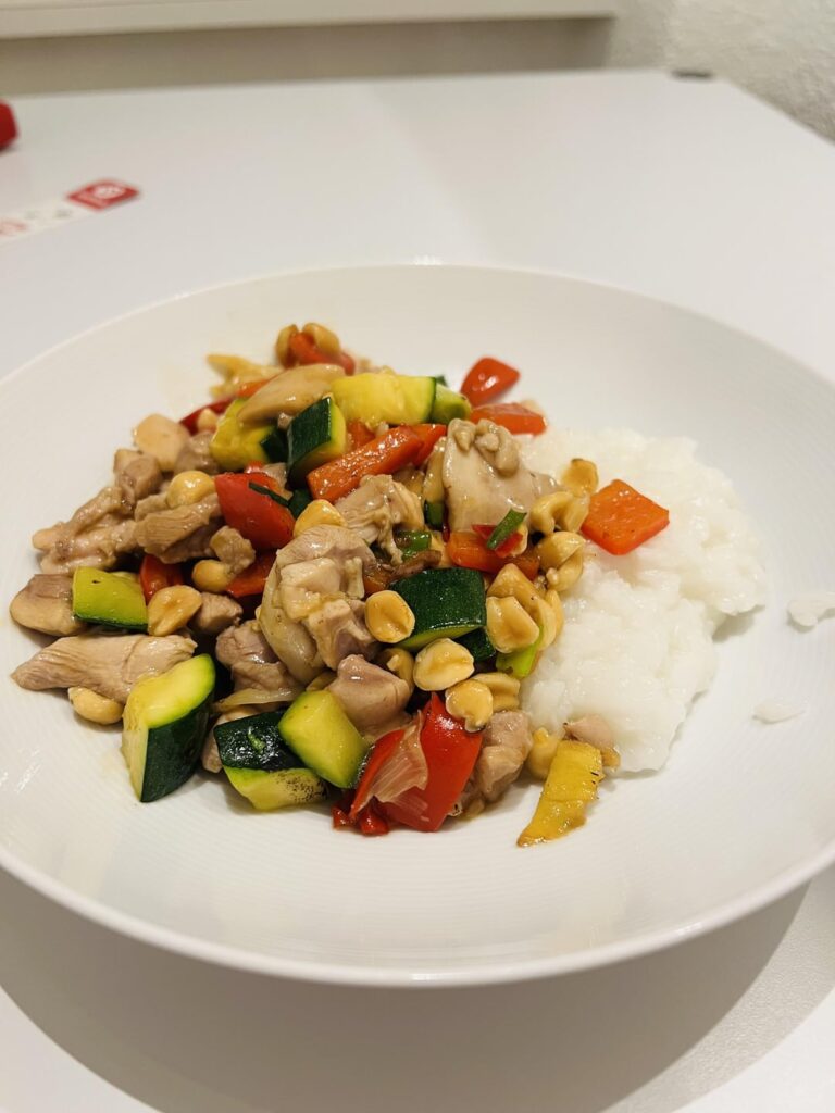 We recently got the book The Wok. Even though we’re new to cooking with a wok, every dish has been a hit!