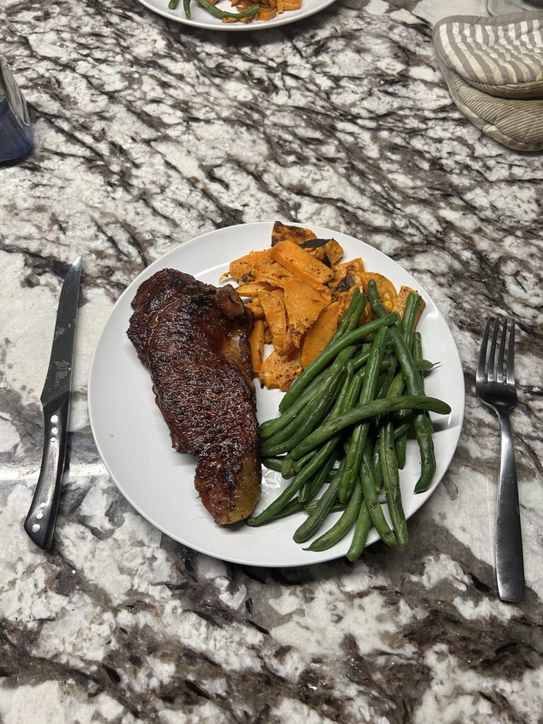 First time reverse searing on the camp chef