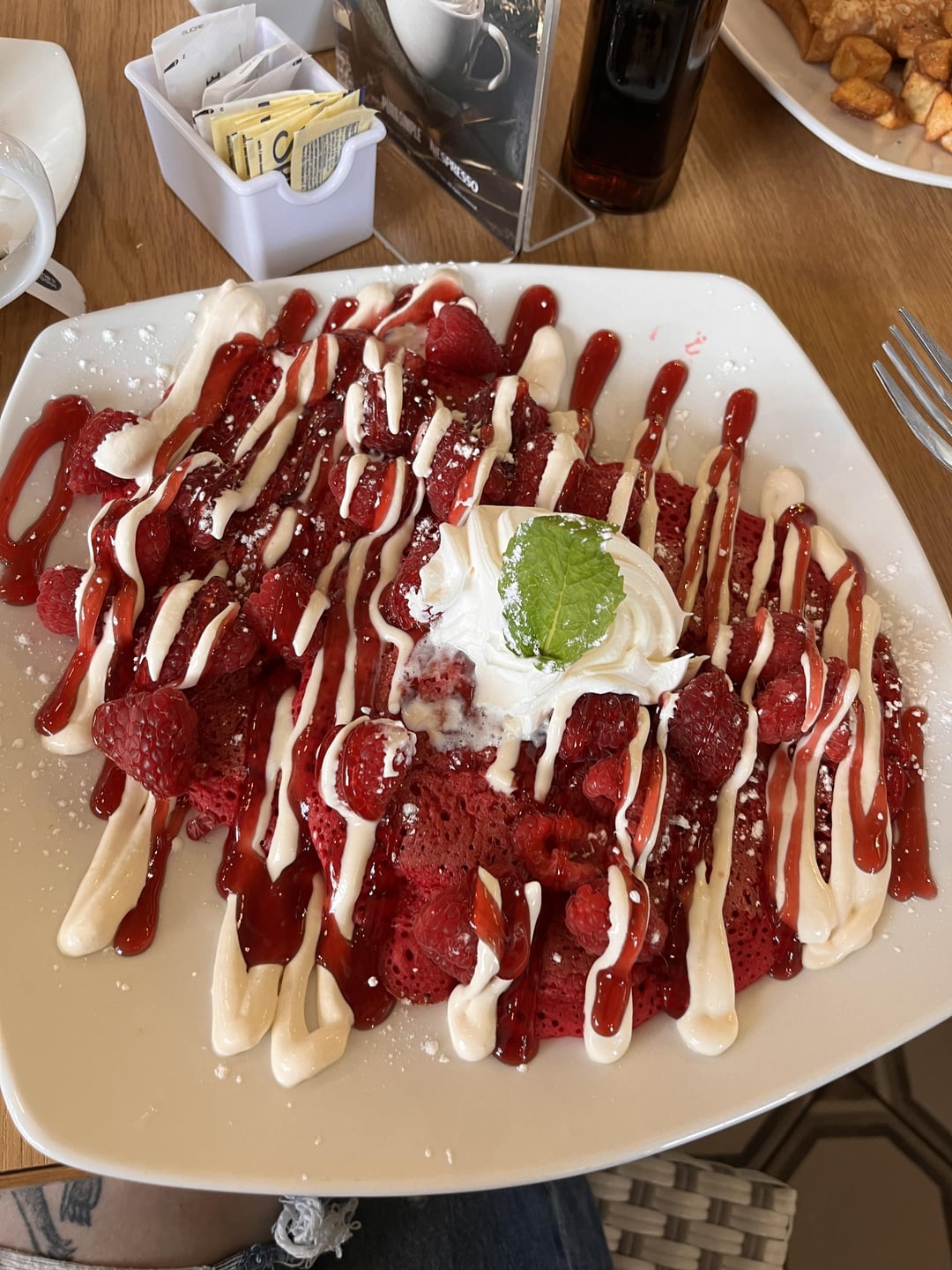 Calories in these pancakes? It's two pancakes. Dining and Cooking