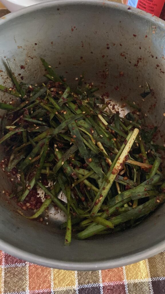 Buchu and kkakdugi kimchi Buchu and kkakdugi kimchi