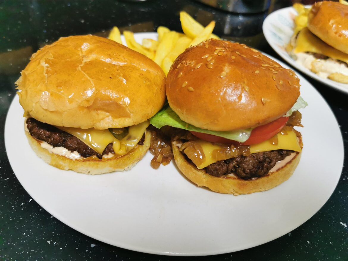 [I ate] homemade burgers