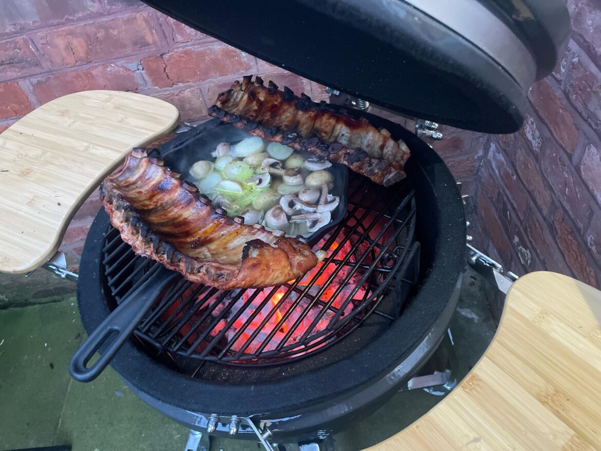 Some ribs and veg on a BOSS grill