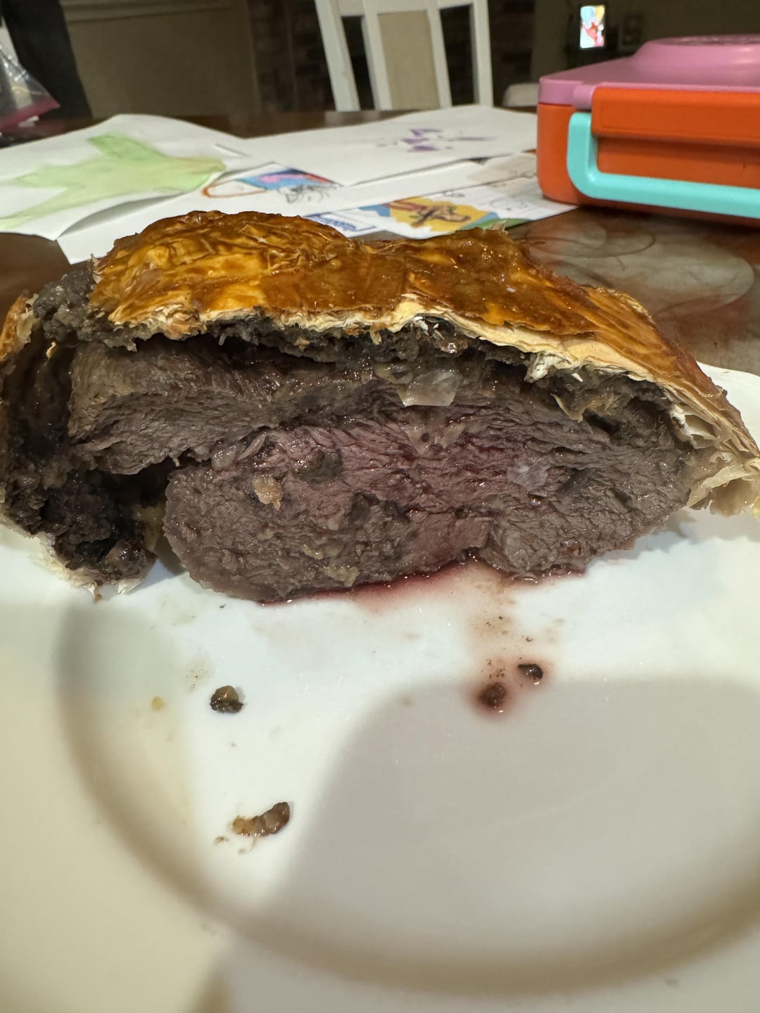Completed Fed up the Beef Wellington that it looks like a Costco