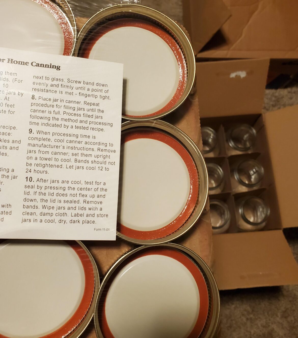 Got a never used case of jars I presume we're made in 2001 (form 11-01 on paper). Are the lids still good?