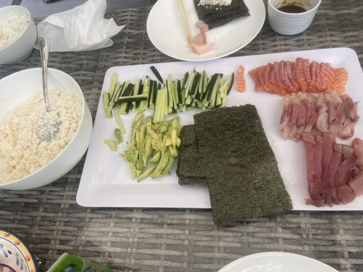 Keto favourite - Deconstructed sushi with cauliflower rice