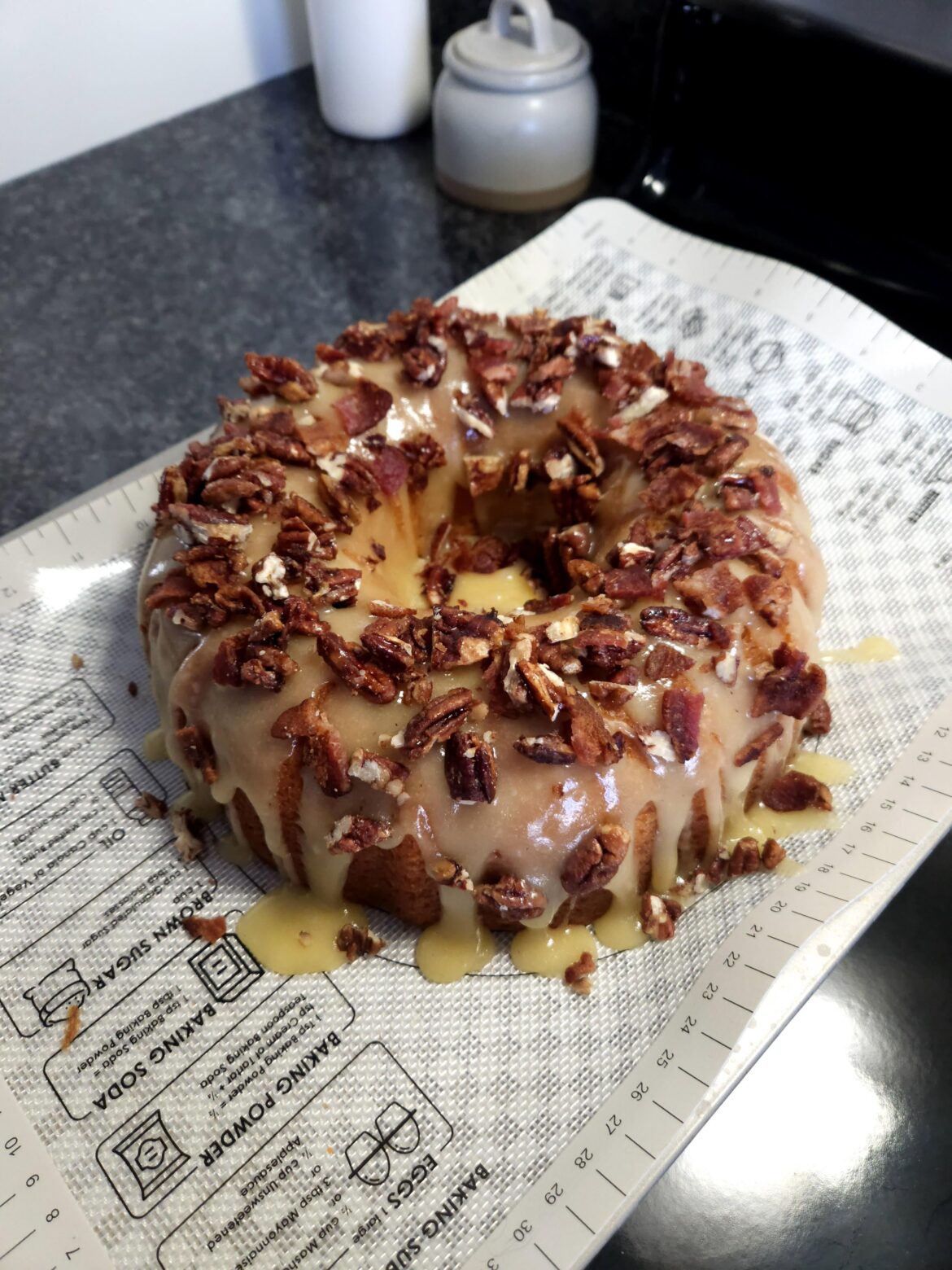 My Homemade Maple Pancake Bacon Bundt Cake