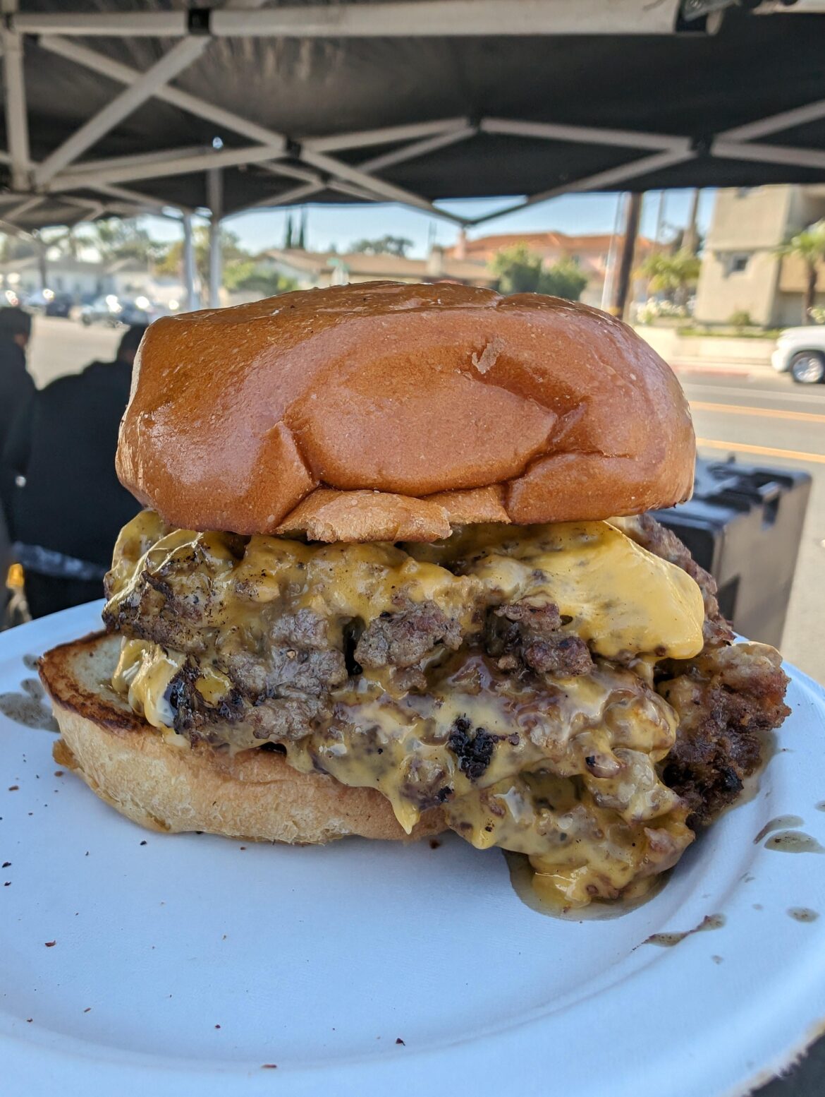Triple stack smash from Bartz BBQ.