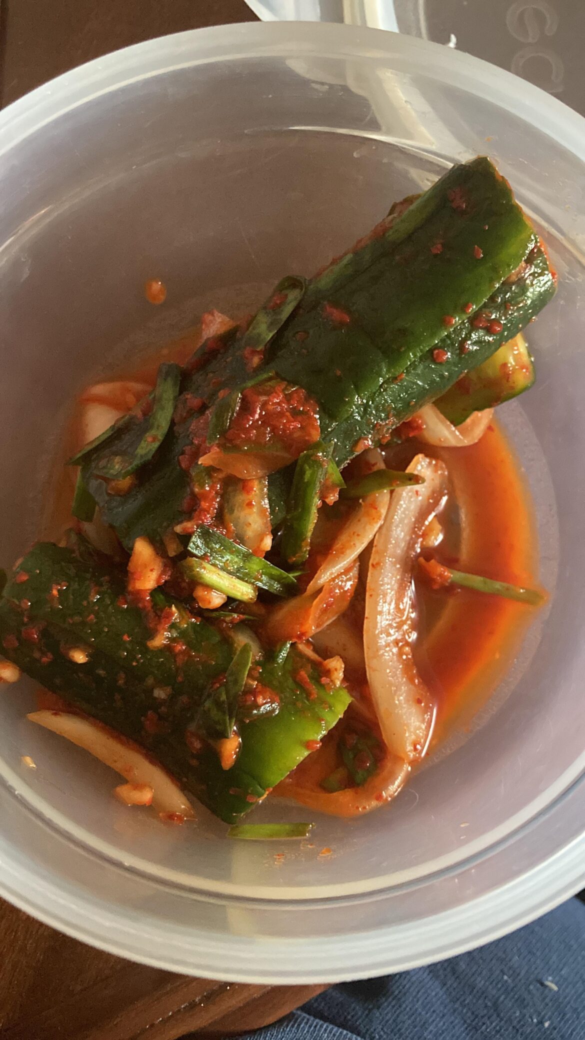 My first oi sobagi kimchi