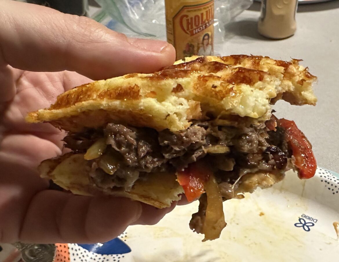 Chaffle Cheese Steak