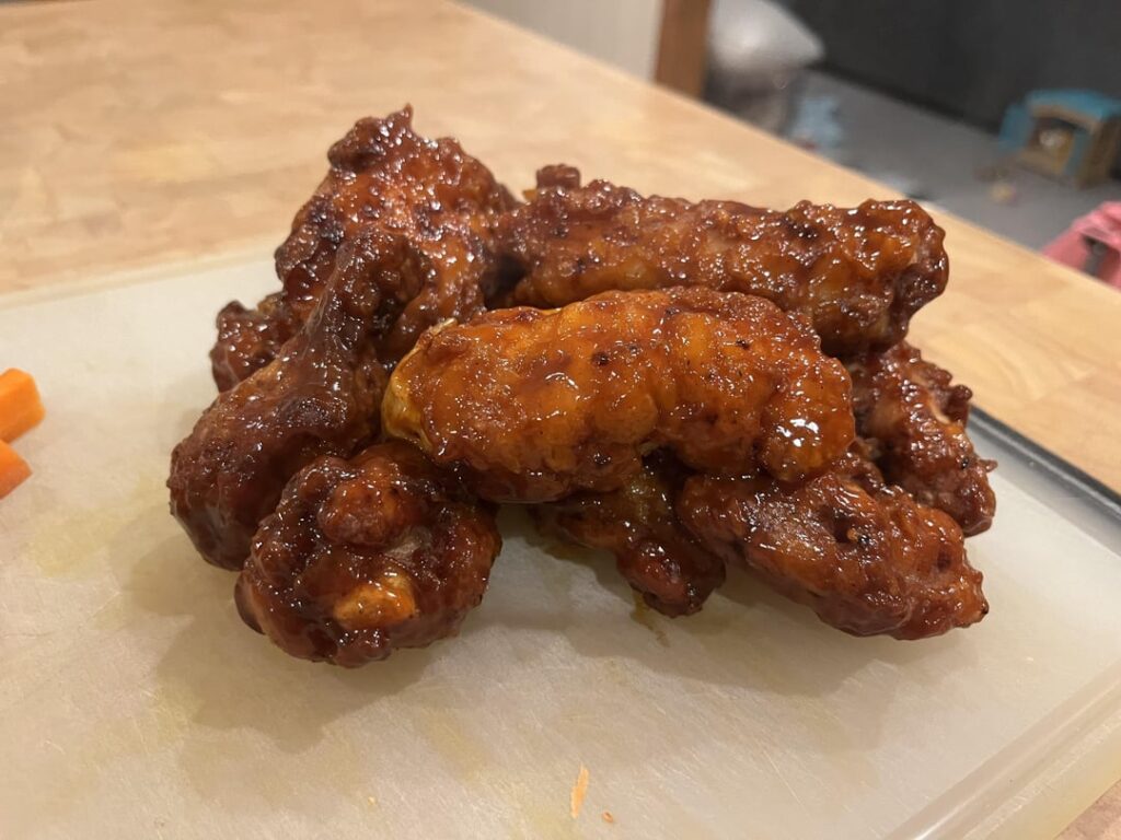 Fried Bbq wings I made for NYE