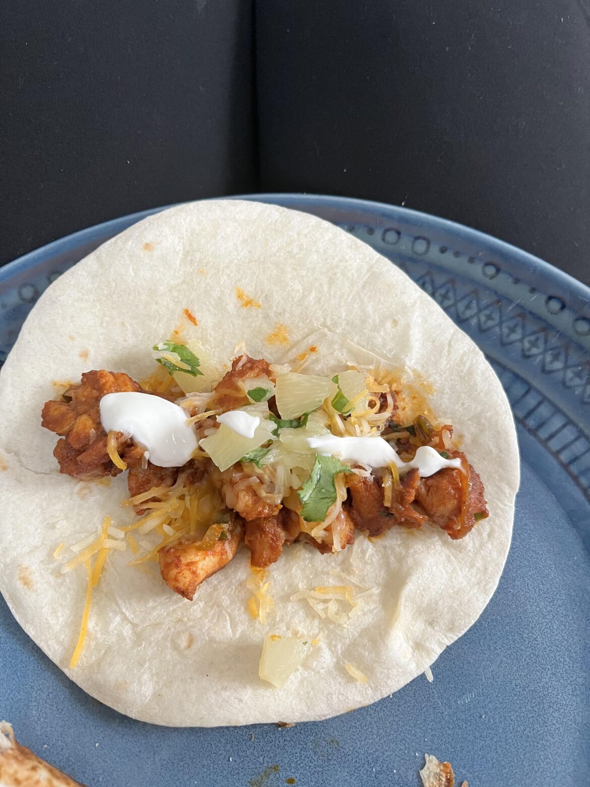 One pan pineapple salsa chicken tacos 10/10