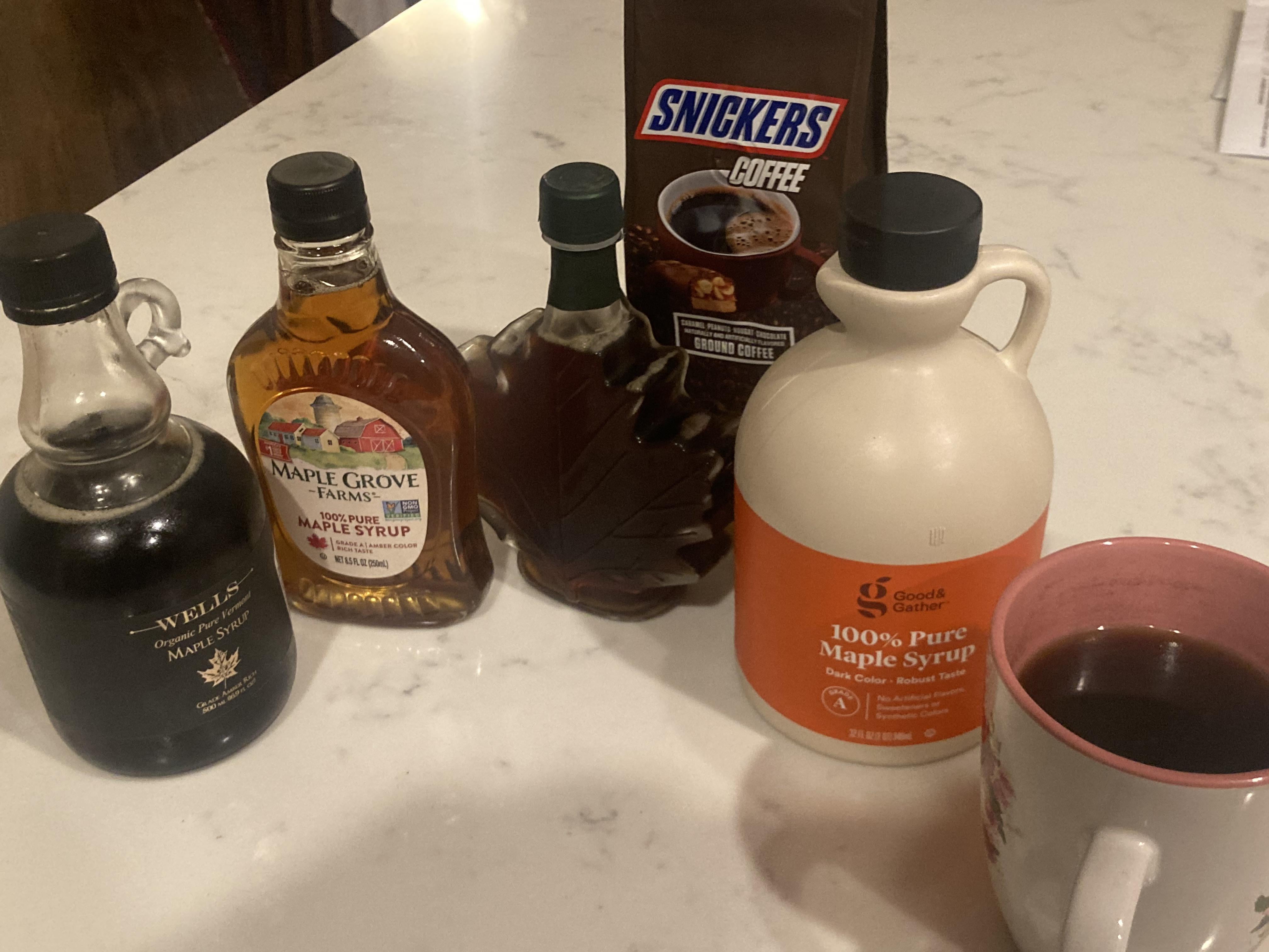 I’ve been mixing different maple syrup bottles together for rather