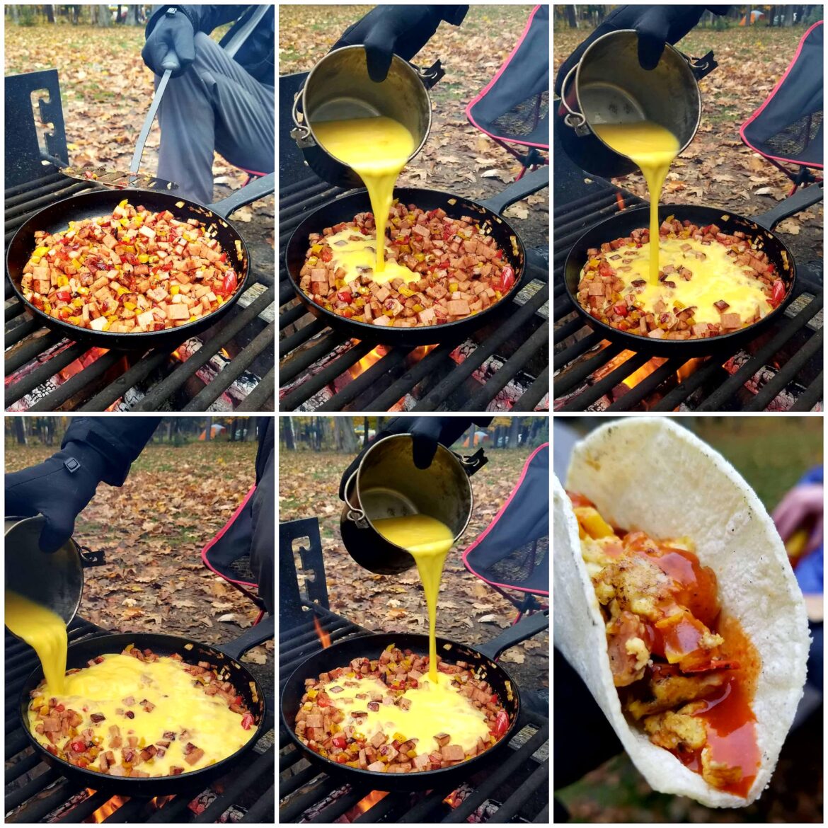 Campfire breakfast skillet.