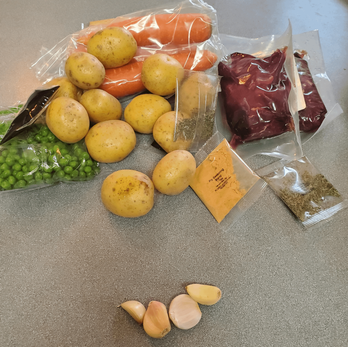 About to make some garlic with a side of steak and potatoes. Not complaining!