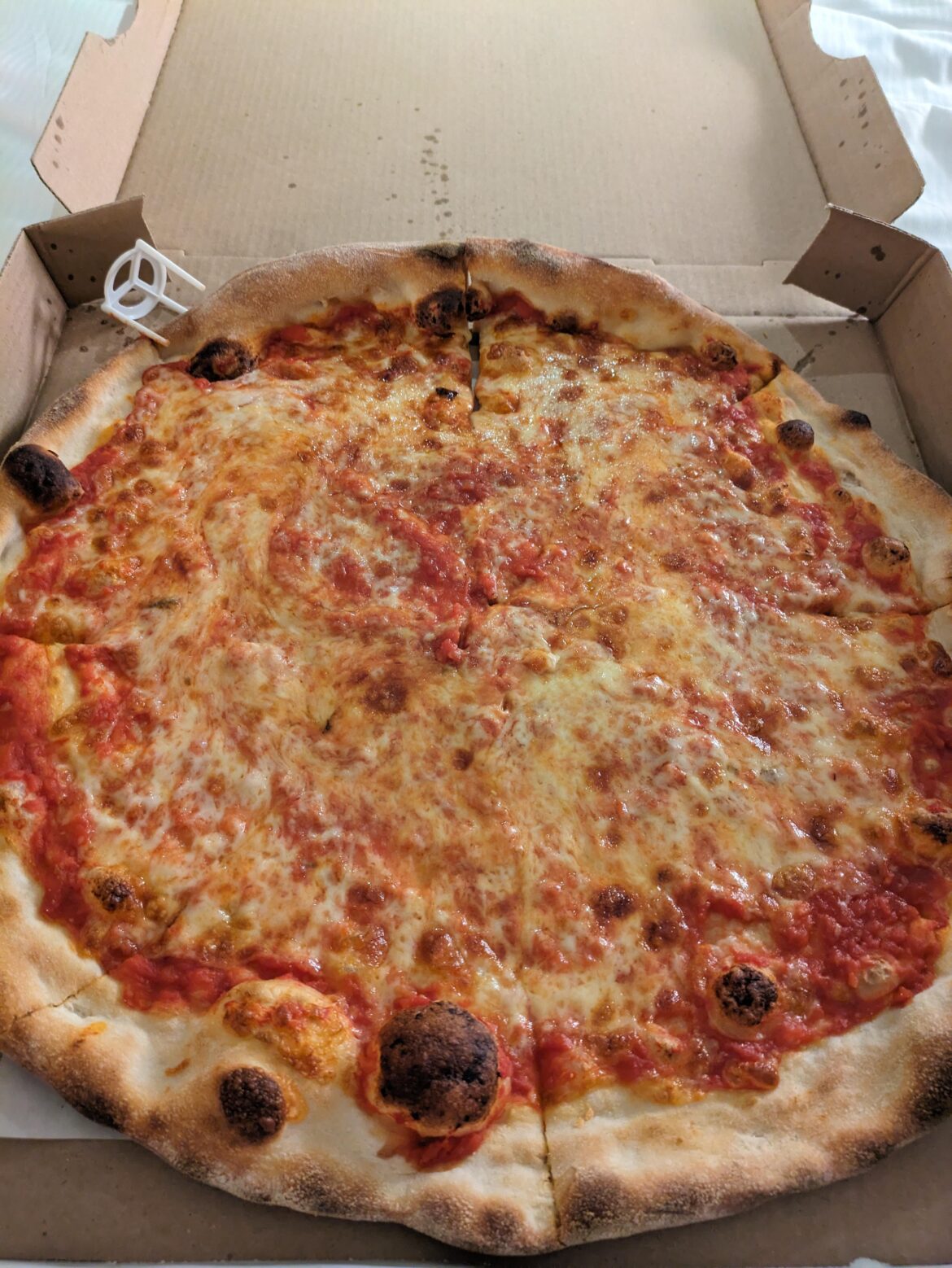 Fast becoming my favorite pizza in NYC. This is Joe's Pizza in Times Square.