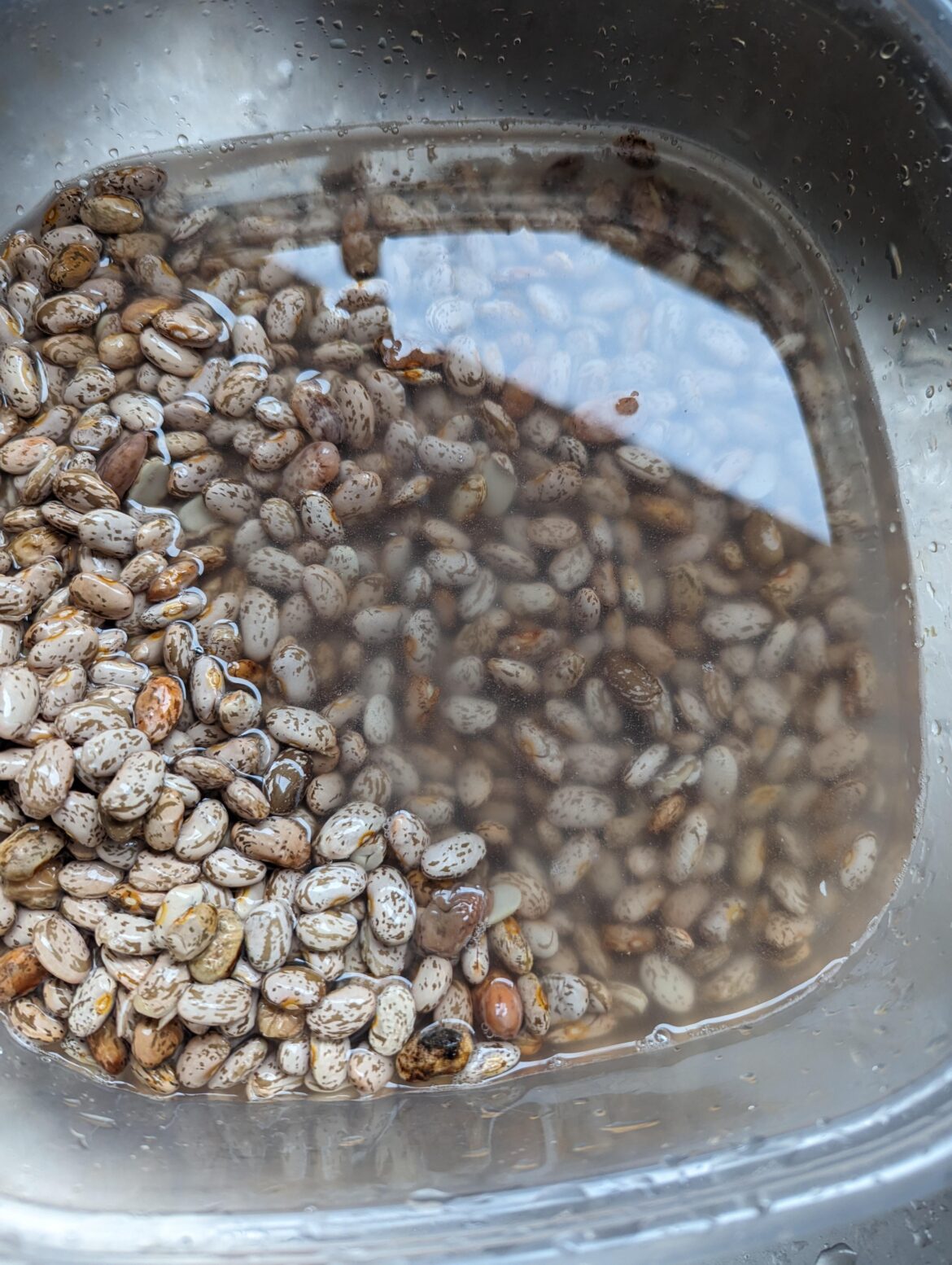 Pro Tip: stirring dry beans by hand in water first then rinsing them seems better