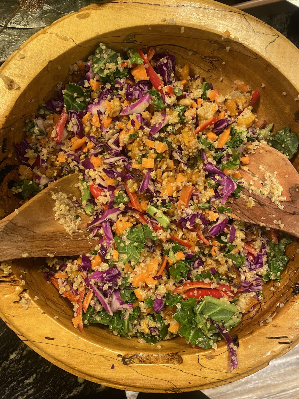 Thai (inspired) butternut squash & quinoa salad