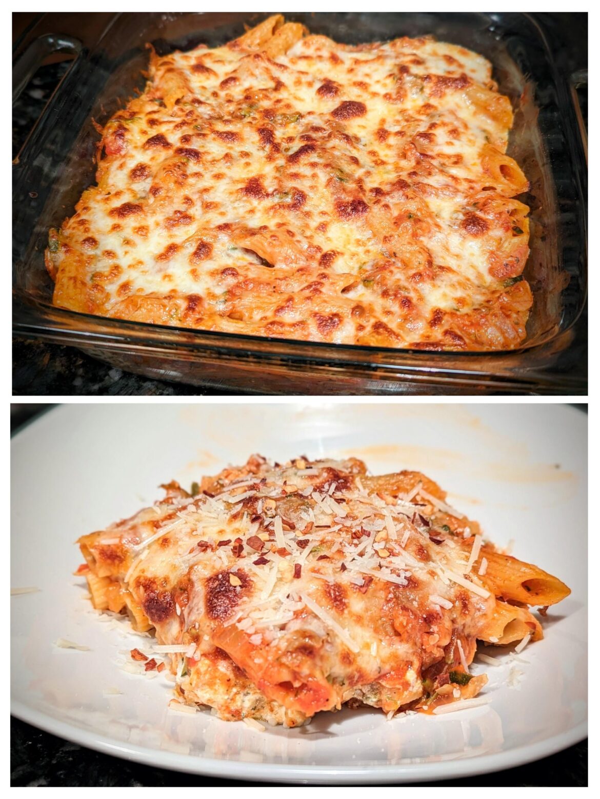 Zucchini Pomodoro Penne Bake