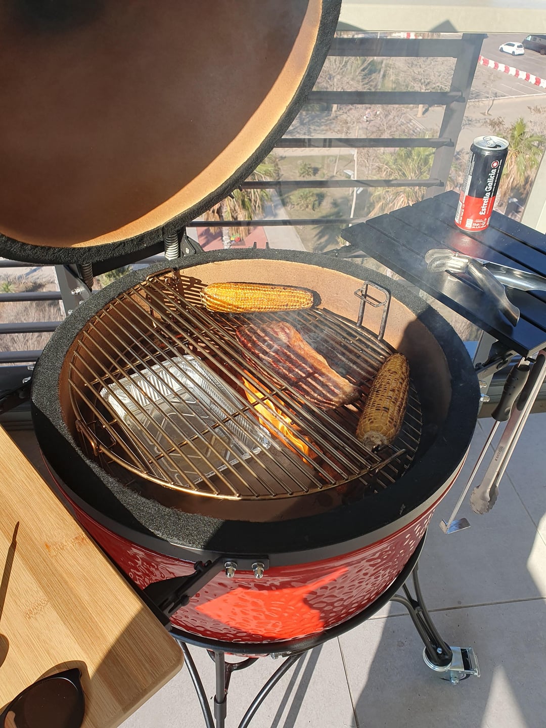 Reverse searv attempt on Angus NY strip Dining and Cooking